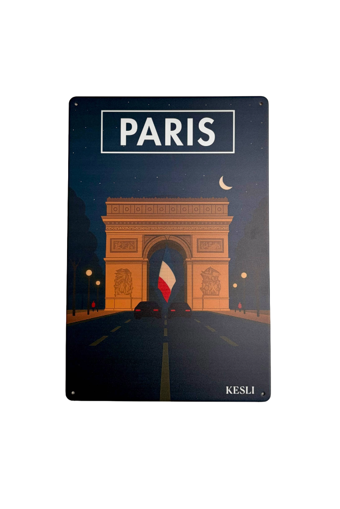 Affiche métal Paris – L’Arc de Triomphe