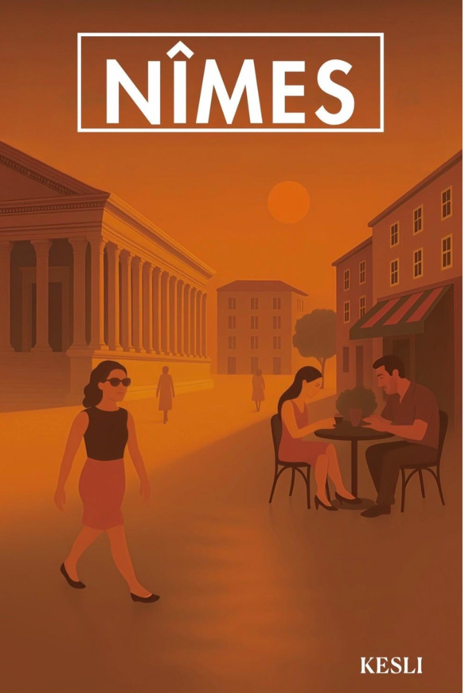 Affiche métal Nîmes – La Maison Carrée